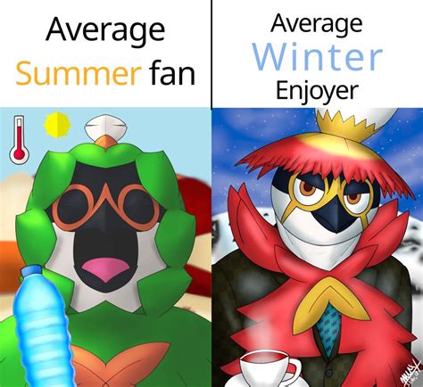 Yoyomu Alfa S Post On Itaku Average Summer Fan Vs Average Winter