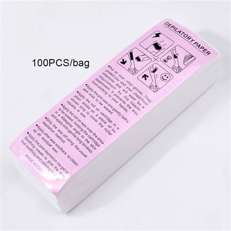 Cheap 100pcs Hair Removal Non Woven Wax Paper Rolls Epilator Wax Strip