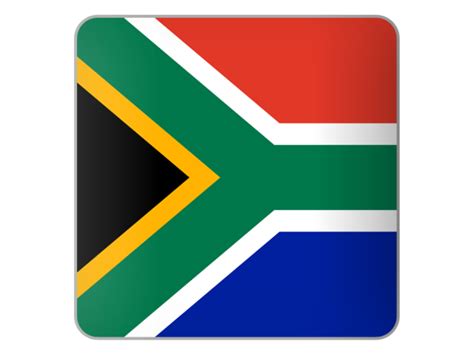 Square Icon Illustration Of Flag Of South Africa