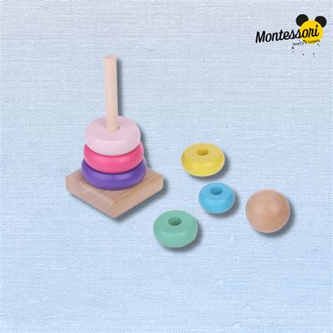 Jeu Dempilement En Bois Montessori