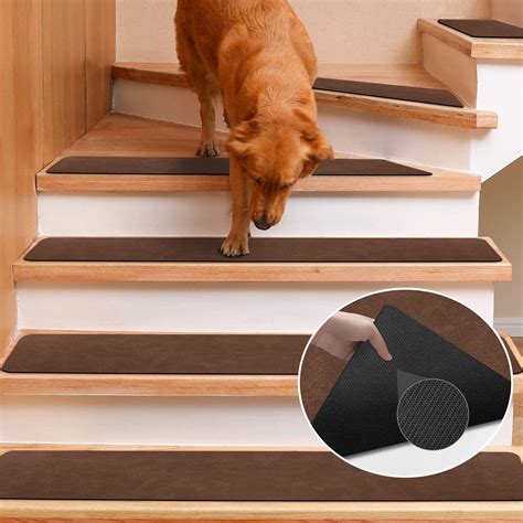 Goylser Rubber Stair Treads Non Slip Step Mats For Stairs Stairway