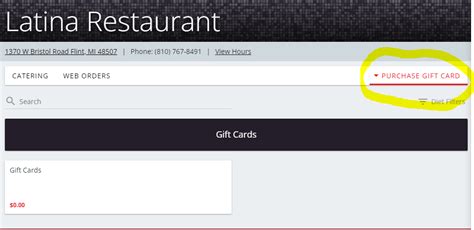 Gift Cards — Latina Italian Restaurant & Pizzeria