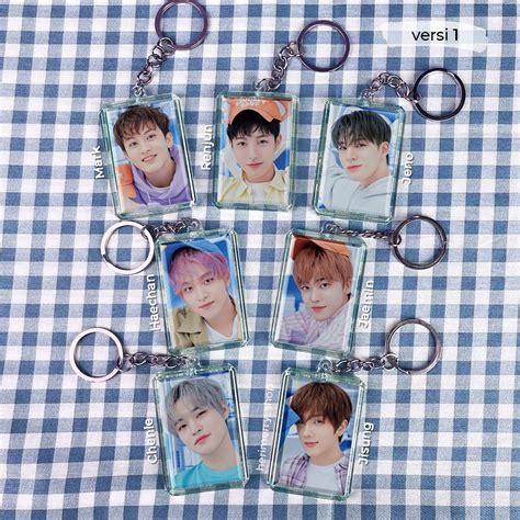 GANTUNGAN Nct DREAM LAUNDRY SHOP Unofficial 2 Sided Acrylic Keychain