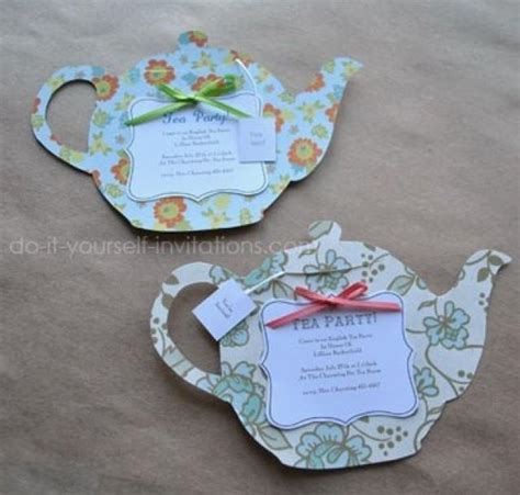 DIY Tea Party Invitations: Cute And Crafty Tea Pots #2509143 - Weddbook