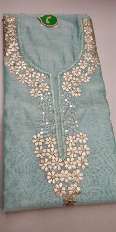 Gotawork Kurta Embroidery Designs Fashion Embroidery Fashion Detail