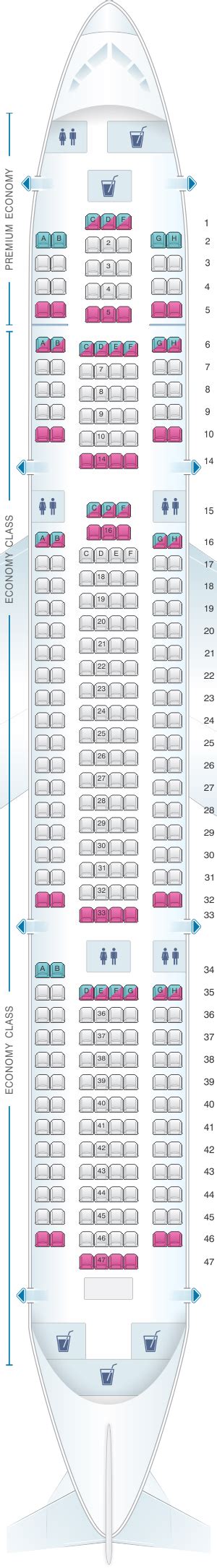 38 Seat Map Boeing 787 Dreamliner Tui