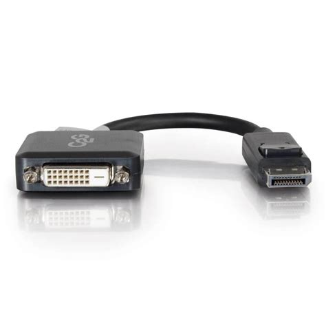 Cable To Go C2g 8in Displayport Male To Single Link Dvi D Female