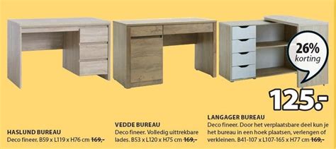 Haslund Bureau Aanbieding Bij Jysk