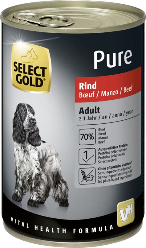 Select Gold Pure Adult Rind 12x400 G Von Fressnapf Für 3588 € Ansehen