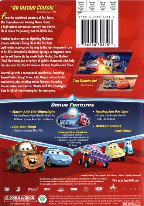 Cars Fullscreen Edition The Internet Animation Database