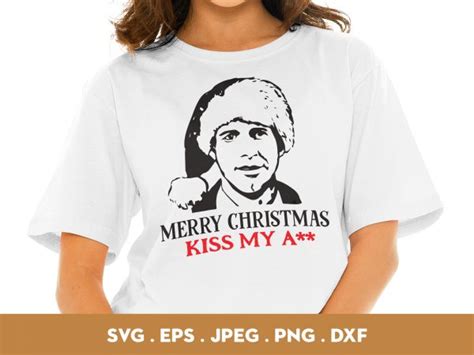 Merry Christmas Kiss My Ass Commercial Use T Shirt Design Buy T Shirt Designs