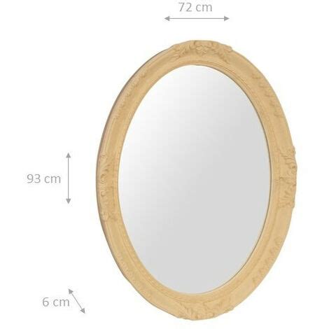 Rough Finish Wooden Wall Mirror Made In Italy