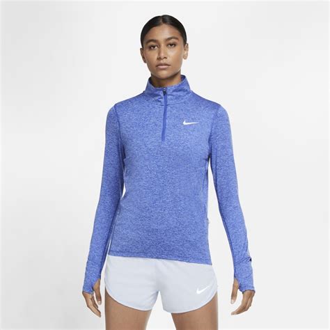 Nike Element Womens 1 2 Zip Running Top Astronomy Blue Running