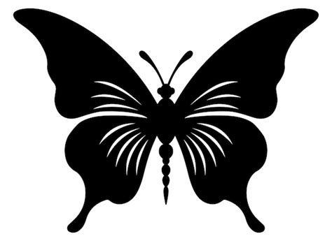 Premium Vector | Butterfly silhouette silhouette vector butterfly beautiful