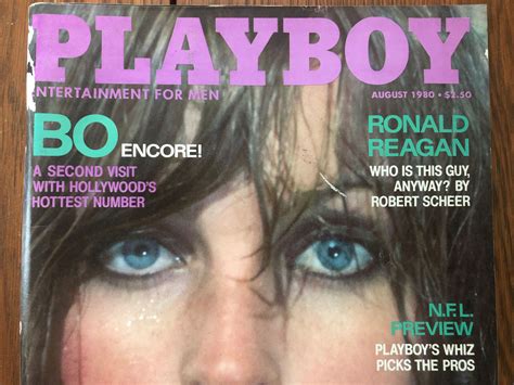 Mavin Playboy Magazine August Bo Derek Pictorial Ronald Reagan