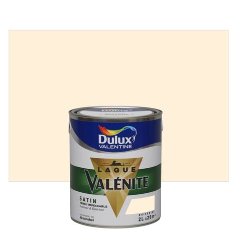 Dulux Valentine Peinture Laque Boiserie Val Nite Blanc Cass Satin