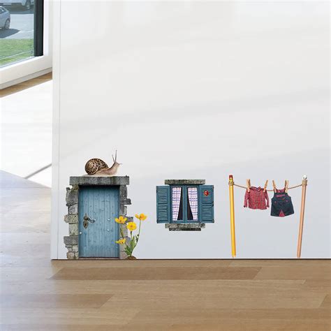 Fairy Cottage Door Wall Sticker By Oakdene Designs