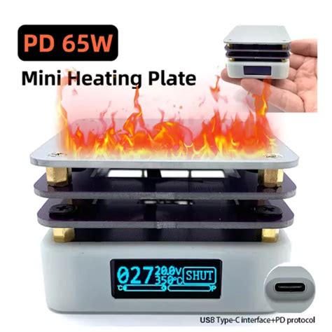 Pd W Mini Hot Plate Oled Display Preheating Rework Station Preheater Werkzeuge Eur
