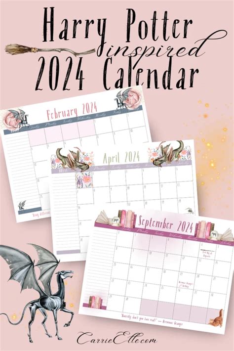 Harry Potter Calendar Free Printable Timi Adelind