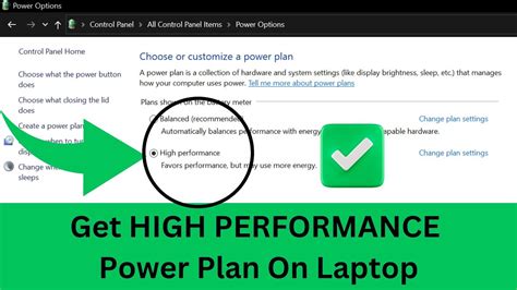 How To Get HIGH PERFORMANCE Power Plan On Laptop YouTube