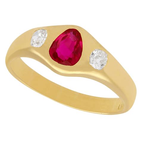 Antique Topaz Ruby Ring For Sale Free Shipping At 1stdibs Ruby And