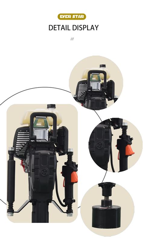 Hand Held Post Driver Powered Pile Driver Petrol Post Driver For