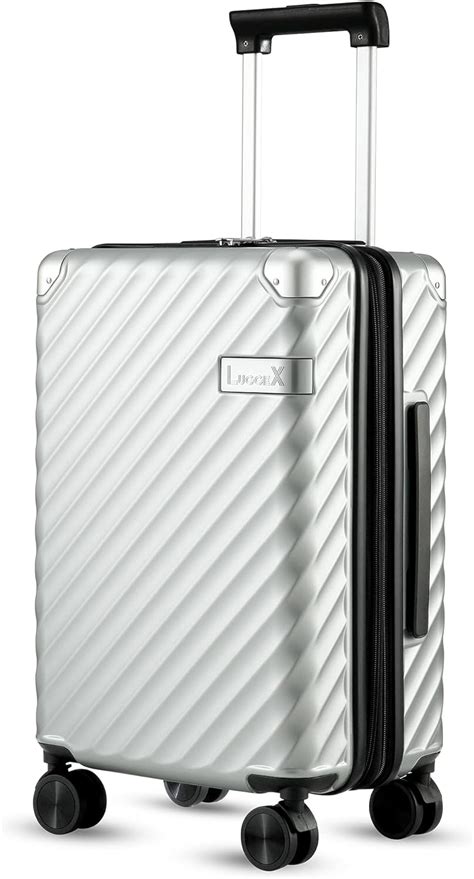 Luggex Sliver Carry On Luggage 22x14x9 Polycarbonate