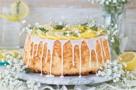 Lemon Angel Food Cake