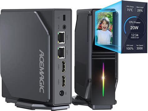 Acemagic S Mini Pc Met Lcd Display Gb Ddr Gb M Ssd Mini