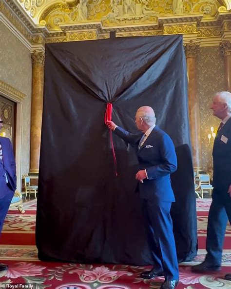 King Charles Unveils Red Fiery Painting Of Himself As His First Post