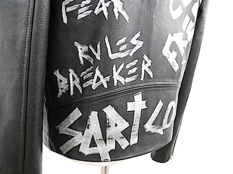 ART COMES FIRST アートカムズファースト ペイントライダース SSB LEATHER JACKET Hand