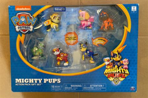 Paw Patrol Mighty Pups Action Pack Gift Set New In Box Sealed