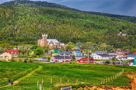 Landscape of Gaspesie National Park Stock Image - Image of beach ...