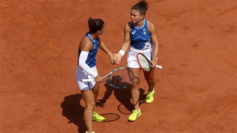 Errani Paolini Lezione Di Doppio Alle Britanniche Coppia Italiana In