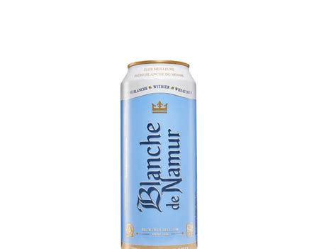 Bière Blanche de Namur 50cl canette Brasserie Du Bocq Une Petite Mousse