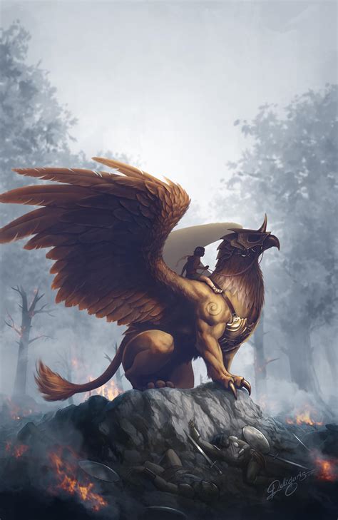 Griffin Rider By Deligaris On Deviantart