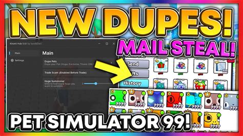 Pet Simulator Script Hack Dupe Pets Mail Stealer Trade Scam