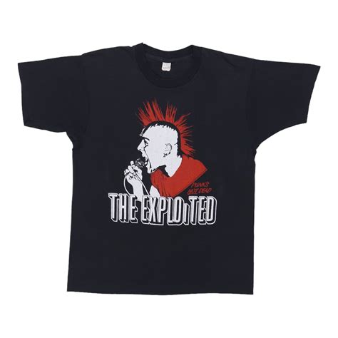 1980s The Exploited Punks Not Dead Shirt Wyco Vintage