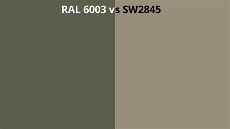 Ral 6003 Vs Sw2845 Ral Colour Chart Uk