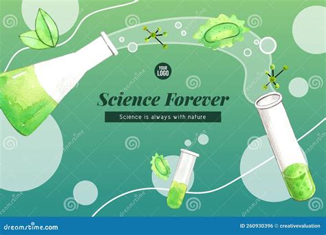 Frame With Erlenmeyer Flask For Banner Poster And Greeting Card