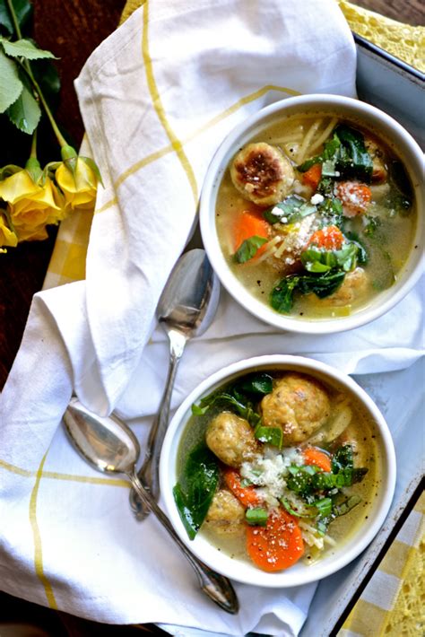 Spring Minestrone With Chicken Meatballs Ciao Chow Bambina