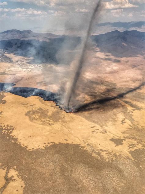 Huge Fire Whirl In Nevada Wildfire Today