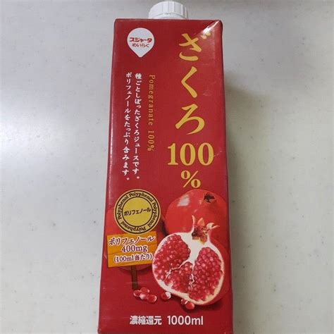 スジャータ めいらく ざくろ100 1000ml ザクロジュース ざくろジュース｜paypayフリマ