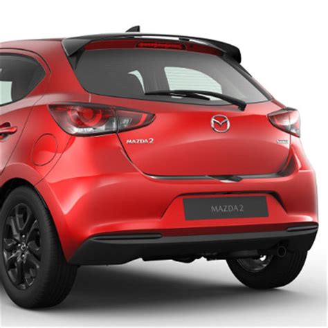 Becquet de toit arrière Noir brillant pour Mazda 2 DJ1