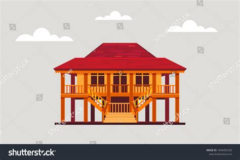 Rumah Adat Indonesia Stock Vectors Images Vector Art Shutterstock