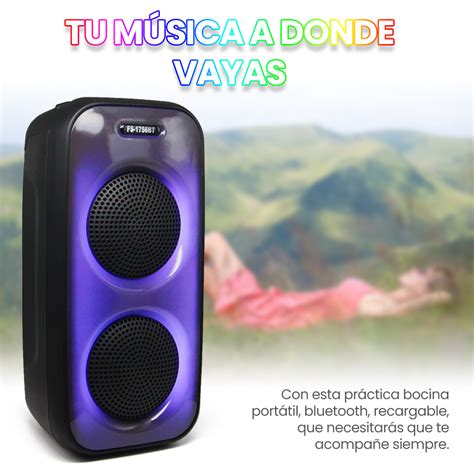 Fs Bt Bocina Port Til Bluetooth Bocinas Con Luz Frontal Fol M Xico