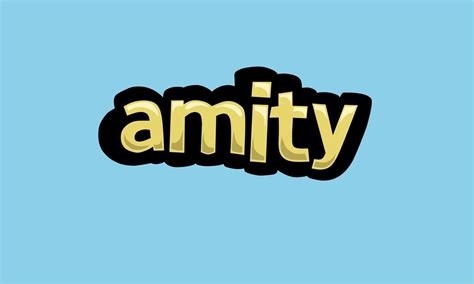 amity writing vector design   blue background  vector art