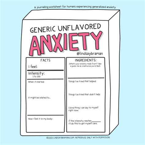 Free Printable Counseling Anxiety Worksheets