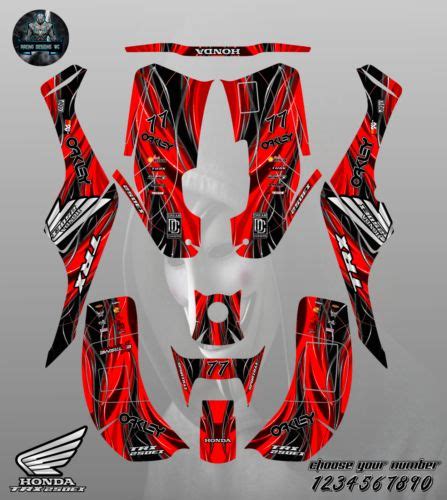 Find Honda Trx Ex Full Graphics Kit Sticker Decals In