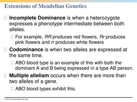 Ppt Extensions Of Mendelian Genetics Powerpoint Presentation Free